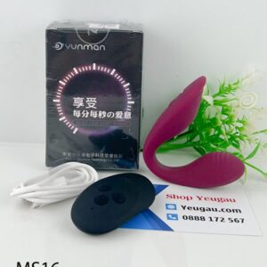 Máy rung âm đạo 2 động cơ Yunman 10 chế độ từ xa cực mạnh