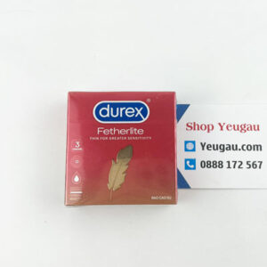 Bao cao su siêu mỏng Durex Fetherlite size 52.5mm hộp 3 cái