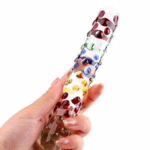 Đồ chơi hậu môn thủy tinh chấm bi massage lỗ nhị sung sướng