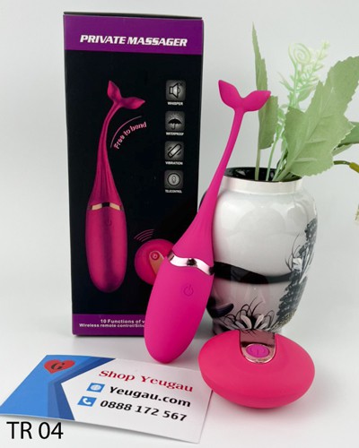 Trứng rung Cá heo Private điều khiển từ xa 10 chế độ độc đáo