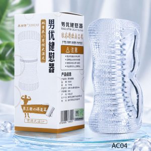 Cốc thủ dâm trong suốt Funny 2 đầu nhỏ gọn độc đáo