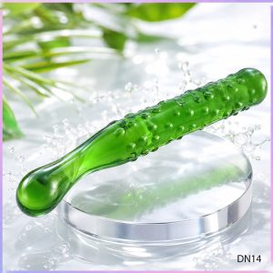 Dương vật giả ngụy trang hình dưa leo chất liệu thủy tinh