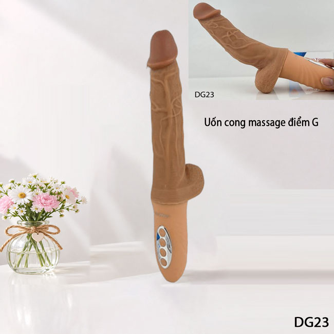 Dương vật giả rung ngoáy thụt tỏa nhiệt Intense cao cấp