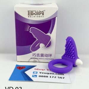 Vòng rung tình yêu Tongue có lưỡi mềm massage vùng kín