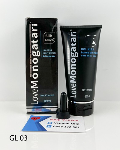 Dung dịch bôi trơn Monogatari Black gốc nước thể tích 200ml