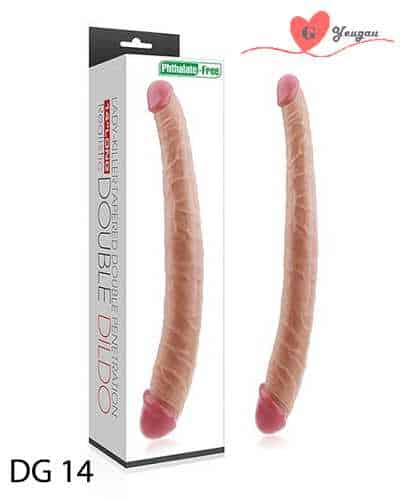Cu giả hai đầu Lovetoy Double silicon mềm mịn uốn cong 360º