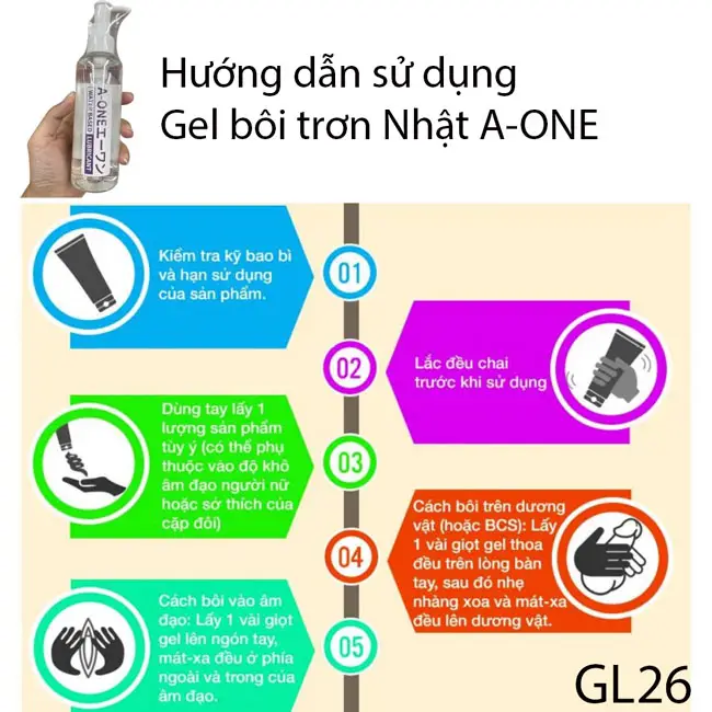 Cách dùng gel bôi trơn cao cấp A-ONE
