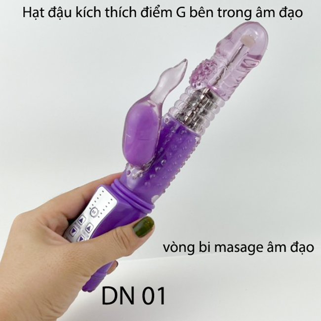 Dương vật giả cầm tay Lybaile với vòng bi massage âm đạo, điểm G