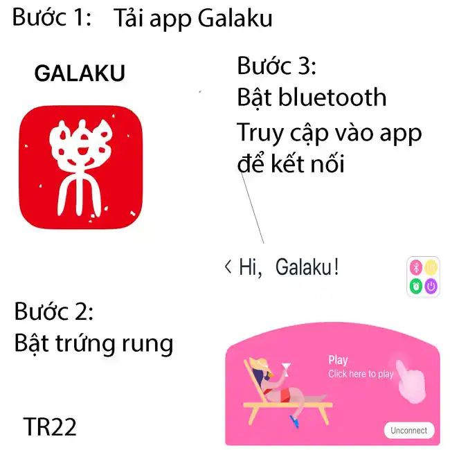 Cách sử dụng trứng rung điều khiển từ xa qua app điện thoại