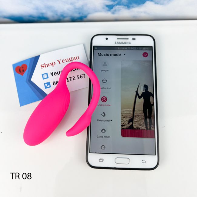 Trứng rung thiên nga Flamingo điều khiển bằng điện thoại không giới hạn chế độ rung