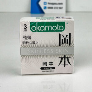 Bao cao su Nhật Okamoto Skinless Skin Purity hộp 3 cái