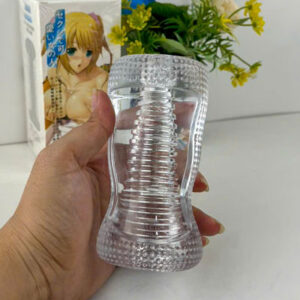 Cốc thủ dâm trong suốt Funny 2 đầu nhỏ gọn độc đáo