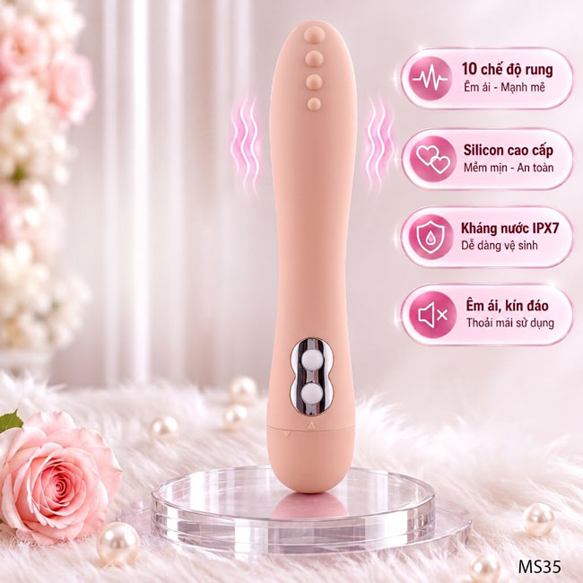 Máy thủ dâm cho nữ Climax Queen 10 kiểu rung có bi massage
