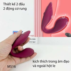 Máy rung vùng kín Yunman 2 động cơ rung kích thích trong ngoài