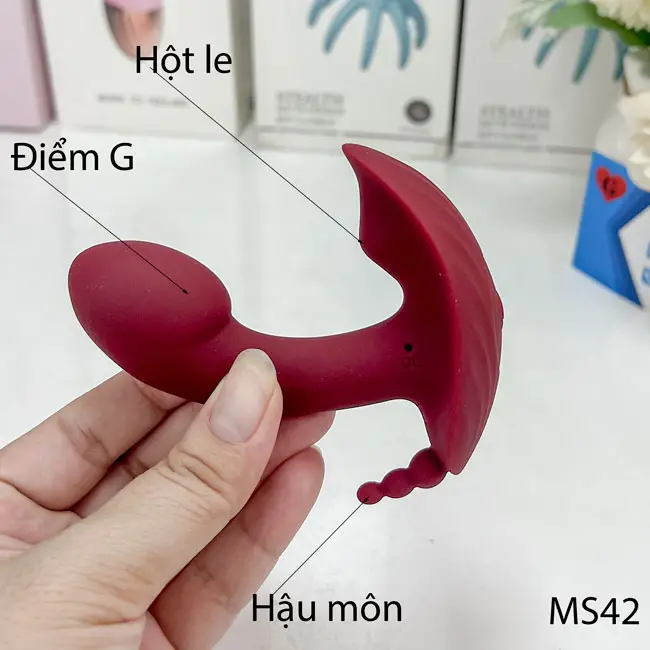 Máy rung mini kích dục đồng thời các điểm nhạy cảm phái đẹp