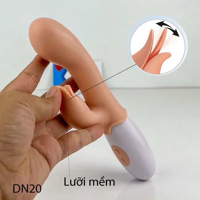 Dương vật giả pretty love Bloody thiết kế lưỡi liếm kích thích đồng thời cả trong lẫn ngoài