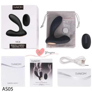 Đồ chơi hậu môn cho nam SVAKOM VICK 2 động cơ rung điều khiển từ xa