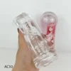 Thiết kế bên trong cốc tình yêu trong suốt có gân gai silicon mềm