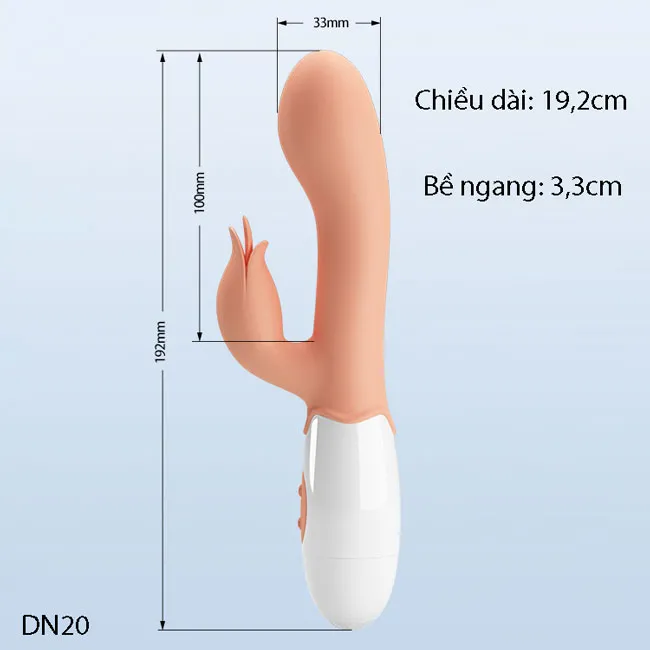 chiều dài 19,2cm và đường kính 3,3cm