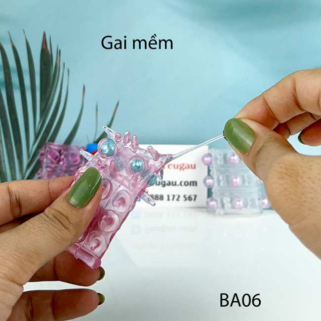Bao cao su có bi chất liệu TPE mềm mịn an toàn 100%