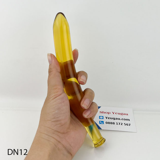 Dương vật giả chất liệu thủy tinh trơn láng an toàn 100%