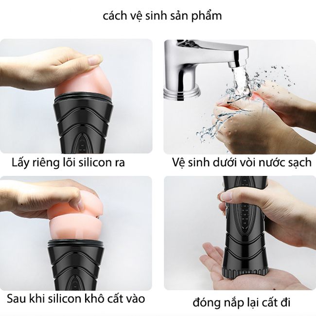 cách vệ sinh âm đạo giả giống thật Lybaile Pussy