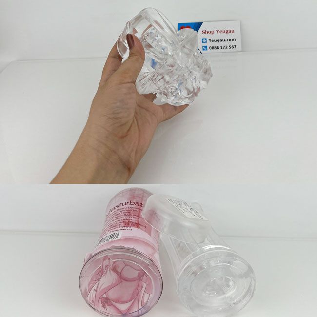 Cốc tình yêu trong suốt Masturbator tái sử dụng nhiều lần