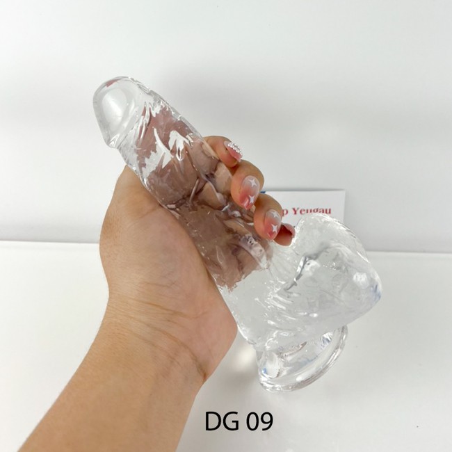 Dương vật giả trong suốt dán tường Sex Penis thiết kế giống hệt con cu thật